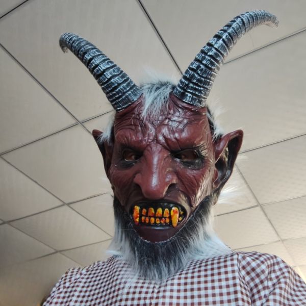 Latex Material Creepy Mask One Size Fit Most for Halloween Events and Horror Parties