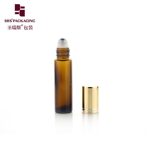Customizable Glass Roller Ball Bottle for Skincare and Cosmetics with Leak Proof Closure