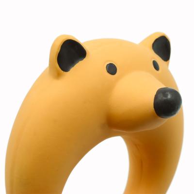 Boule grinçante molle de chien de BB de sifflement de latex écologique de Fox