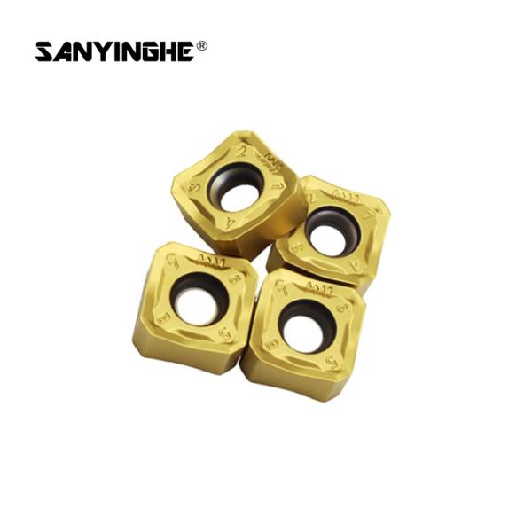 Tungsten Carbide Cnc Machine Tool Insert SNMX1206ANN Cemented High Feed Rate