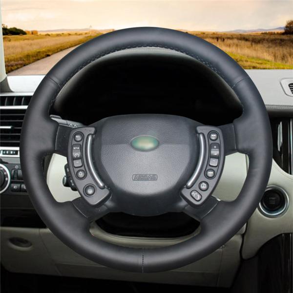 Customize Sewing Steering Wheel Cover Car For Land Rover Freelander 2 Discovery 3 Range Rover Sport Evoque