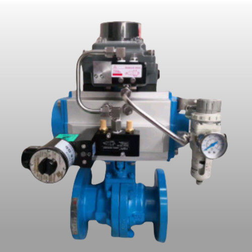 Flow Control WCB Ball Valve Pneumatic Actuator Control Ball Valve