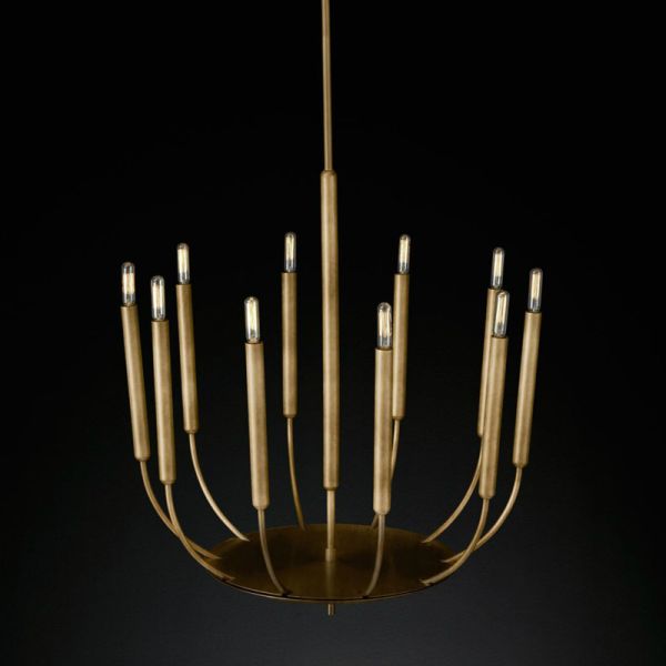 Customizable Design Brass Body Pendant Light with 50000 Hours Lifespan for Luxury Dining Room Chandelier