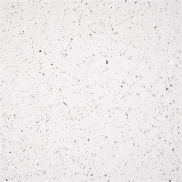 Waterproof 18MM White Glass Quartz With Kitchen Bathroom Vanity Top