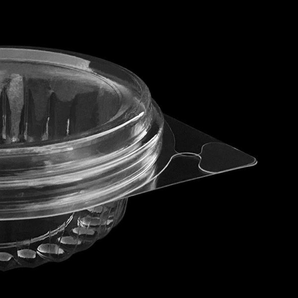 Customized Disposable Plastic Fruit Packaging Hinge Clamshell 4 Oz Fruit Bowl