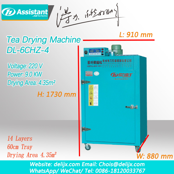 DL-6CHZ-4 Tea Leaf Drying Machine Efficiently Dehydrate Black and Green Tea Leaves