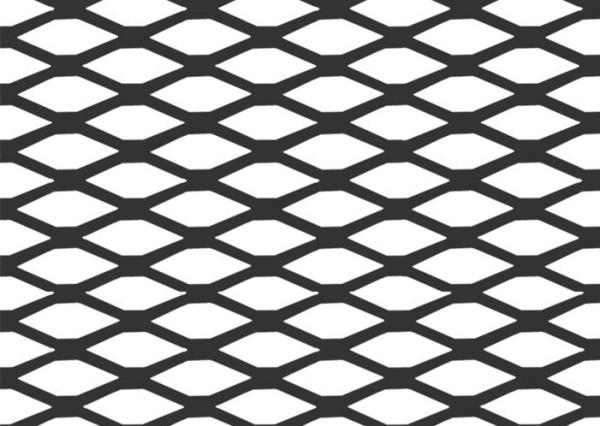 Mill Finishing Extruded Metal Mesh , Galvanized Aluminum Expanded Metal Grating