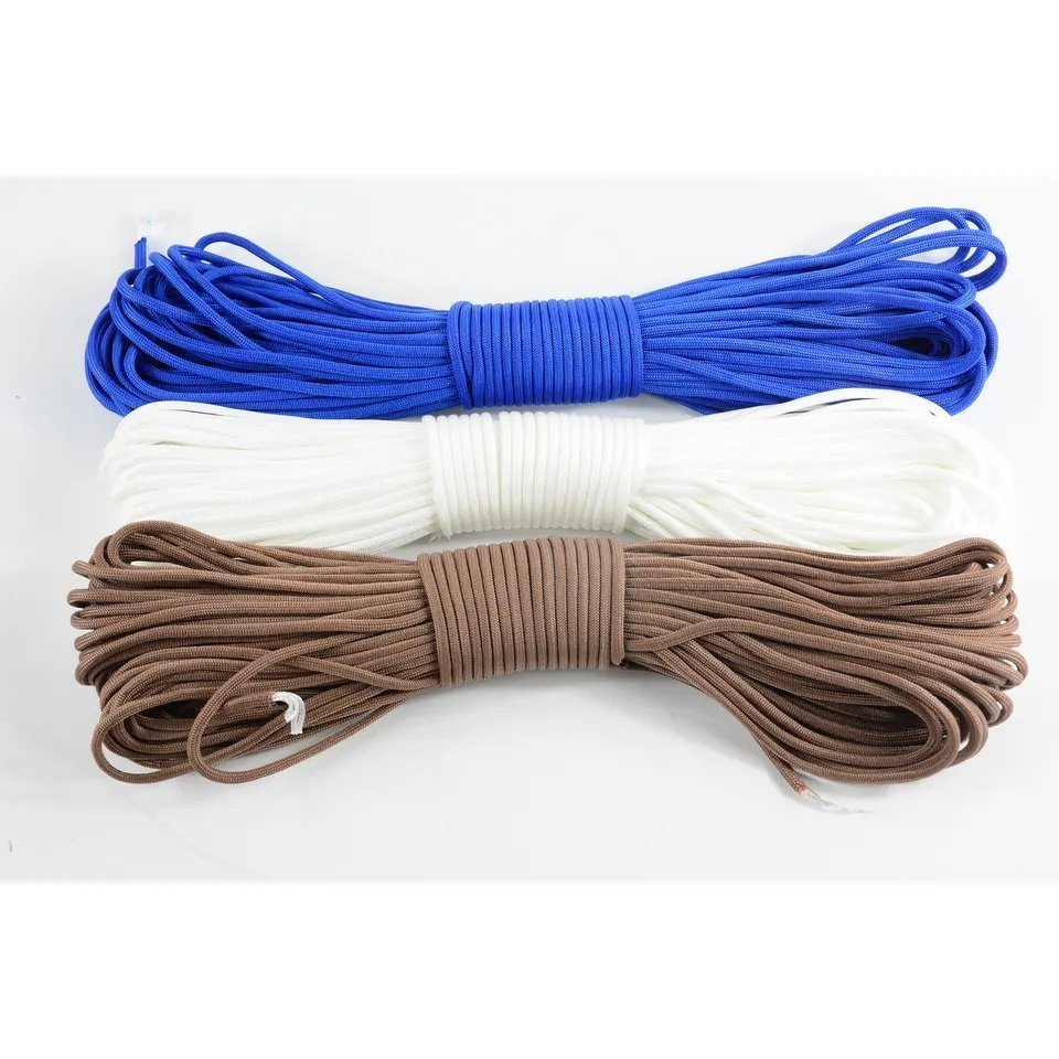 100ft Type III 7 Strand 4mm 550 Paracord Parachute Cord Lanyard Rope for Packaging