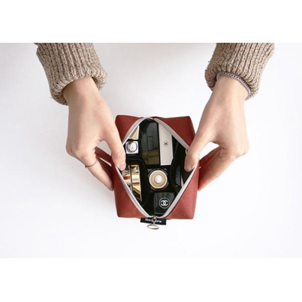 High Density PU Coating Travel Cosmetic Bags Plain Rectangle Water Resistant