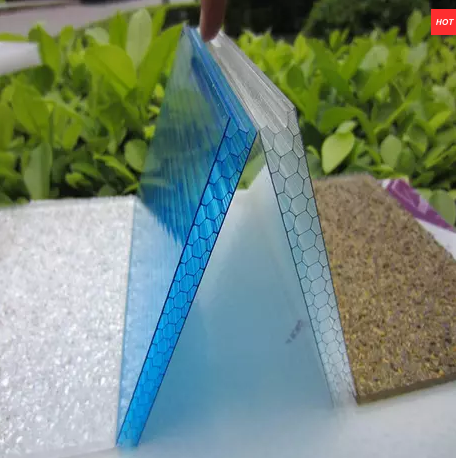 5 мм прозрачный двойной стены поликарбонатный полый лист 100% девственный с УФ-покрытием