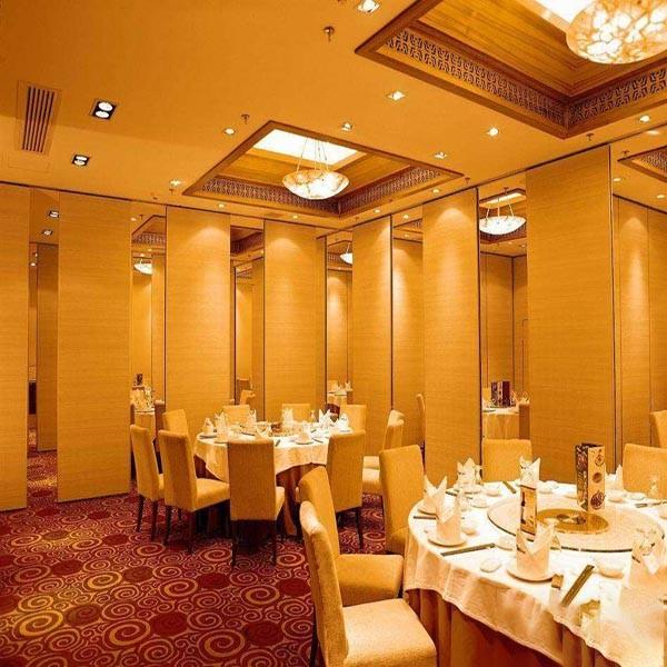 65mm Panel Movable Partition With Aluminum Frame Single Double Door
