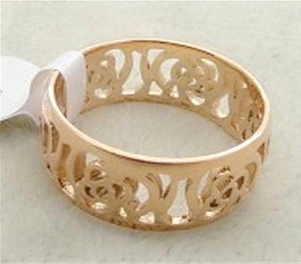 316L stainless steel ring with cutting flower LRX37