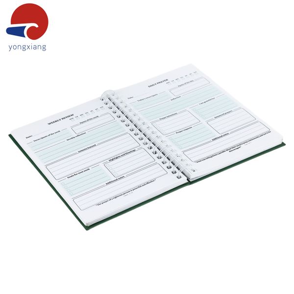 Matte Lamination Custom Planner Printing 80 Sheets Personalized Prayer Journal Green
