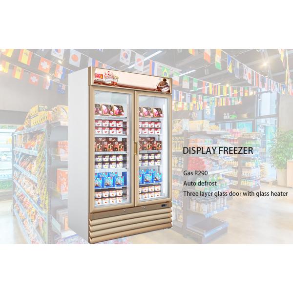 Vertical Upright Display Showcase Freezer For Ice-Cream & Frozen Products