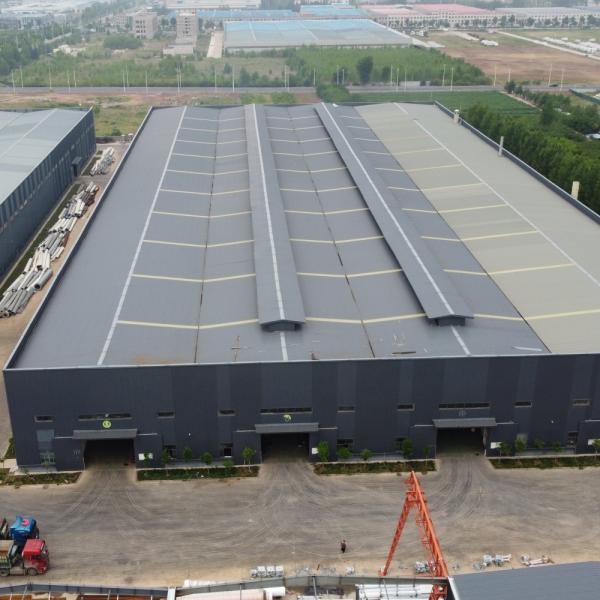 Hot Dip Galvanized Steel Structure Warehouse with Rock Wool Insulation