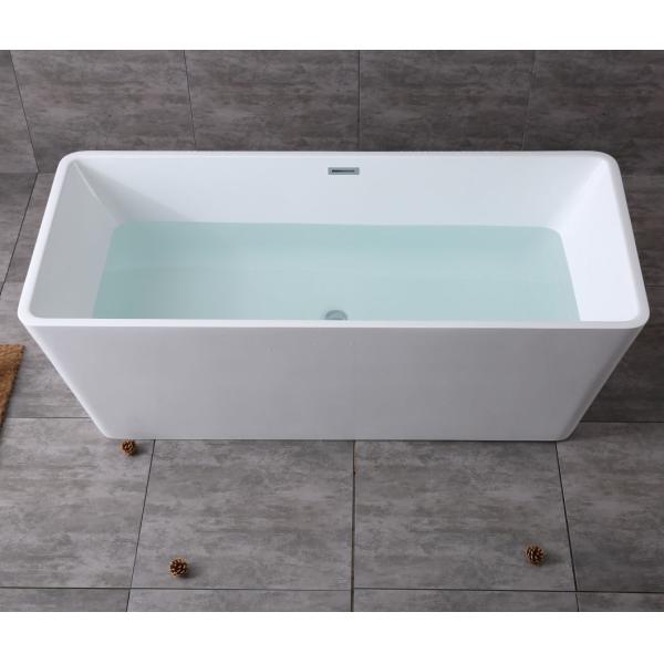 Eco-Friendly Materials Narrow Rim Border Design Freestanding Tub Acrylic