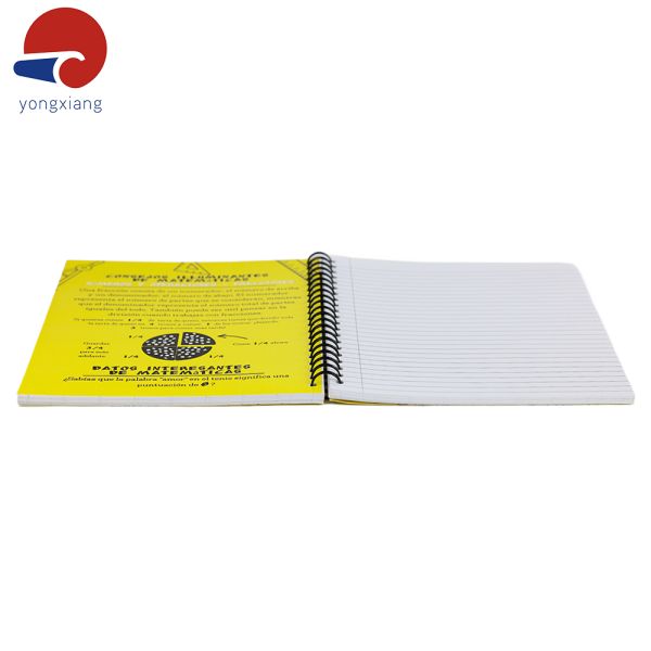 Yellow Spiral Bound Daily Planner Glossy Covers Business Notebook Planner A5