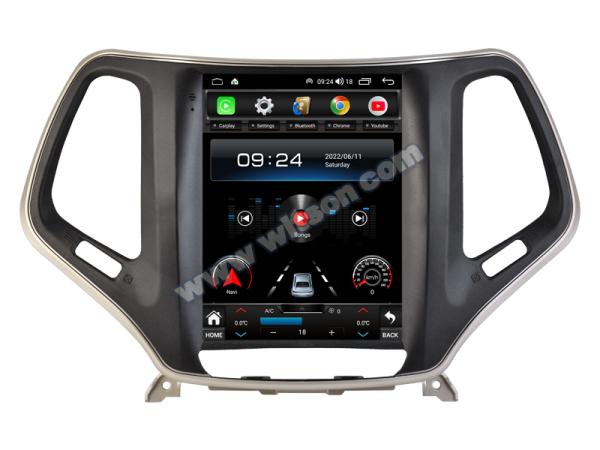 9.7'' Tesla Vertical Screen For Jeep Cherokee 5 KL 2014-2018 Android Car Multimedia Player