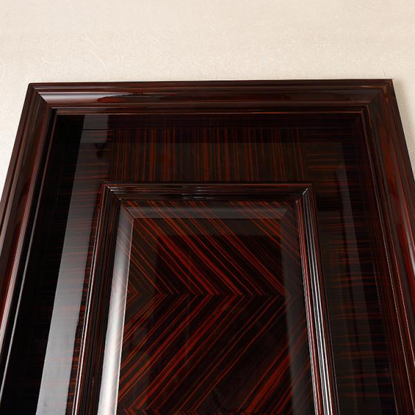 Ebony Veneer Solid Wood Internal Doors 210cm Height MDF HDF Flush Door