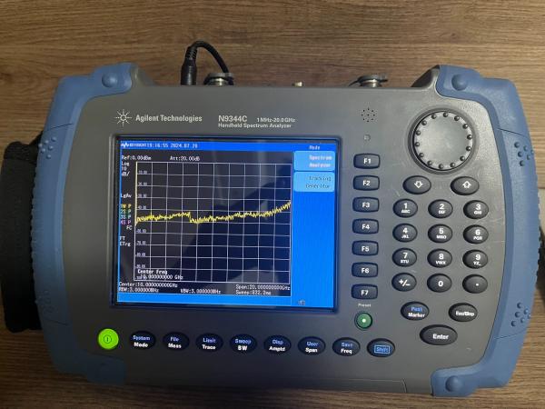 Analizador de espectro de RF portátil de 20 GHz Agilent Keysight N9344C