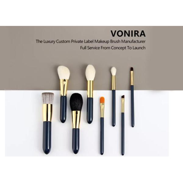 Естественный логотип метки частного назначения набора щеток макияжа перемещения волос 8Pcs козы мини оптовый