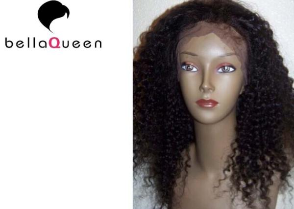 Perucas completas do cabelo humano do laço do Virgin encaracolado para a tecelagem do cabelo das mulheres negras