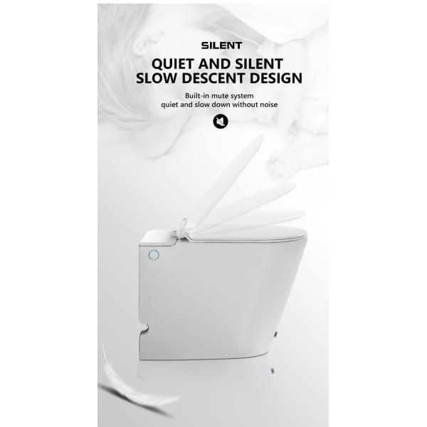 Modern Design Style Bathroom Ceramic Wall-Mounted Toilet Set with Foot Touch Flush