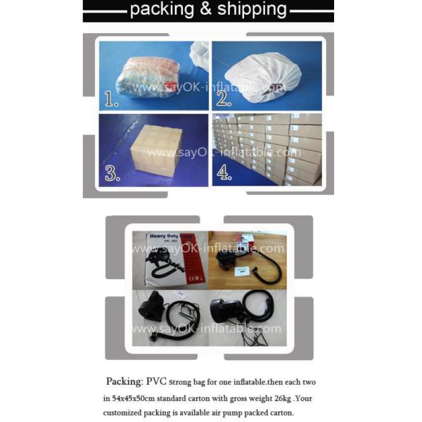 Гигантский раздувной футбол футбола PVC/TPU красит раздувной шарик тела пузыря шарика бампера для игры футбола