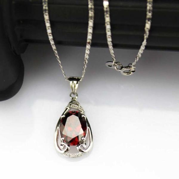 925 Silver Jewelry 9mmx11mm Amethyat  Cubic Zircon Pendant(PSJ0406)