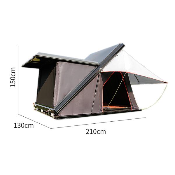 Tienda de techo rígida para SUV 210x130cm Aleación de aluminio Impermeable
