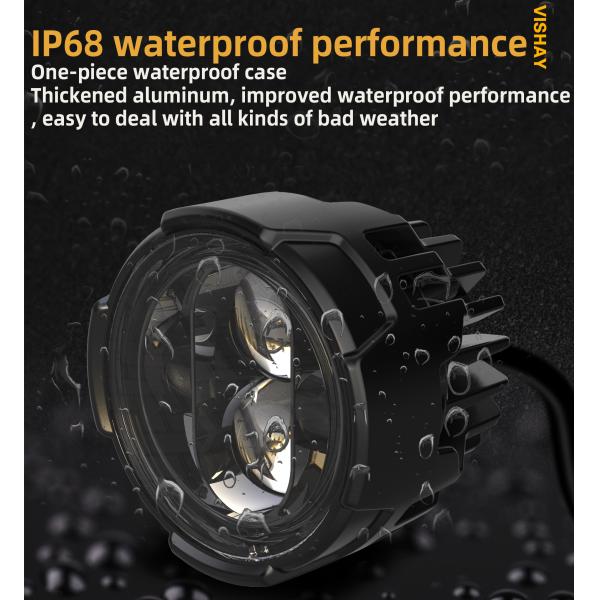 Upgrade Your Ride with Universal Motorcycle Headlight Featuring US C R E E Lamp Bead