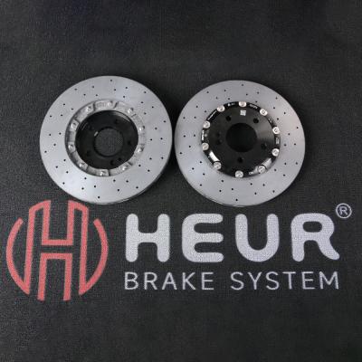 Heur Long Fiber Carbon Ceramic Disc For Honda CR-V Upgrade 370*30mm Front Set