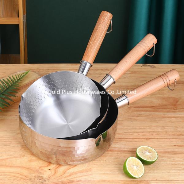 Hot sale milk warmer butter milk pot stainless steel arabic coffee pot heat resistant silver color milk pot