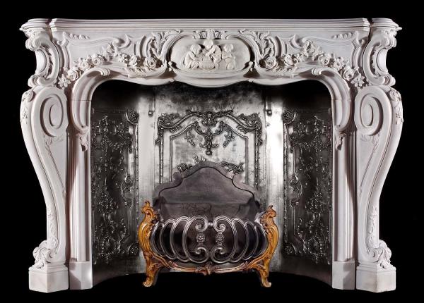 Home decoration Marble stone fireplace mantel surrounds,China marble fireplace supplier