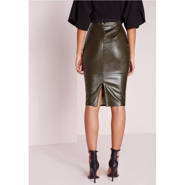 Leather detail short split pictures of mature women with short skirt