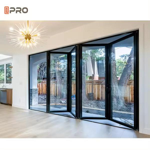 Aluminium Folding Glass Door Large Double Bifold Glass Patio Doors