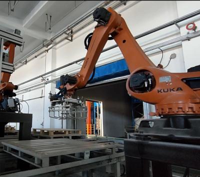 Material Handling Robots Kuka KR210 Industrial Robot Cell  Solution