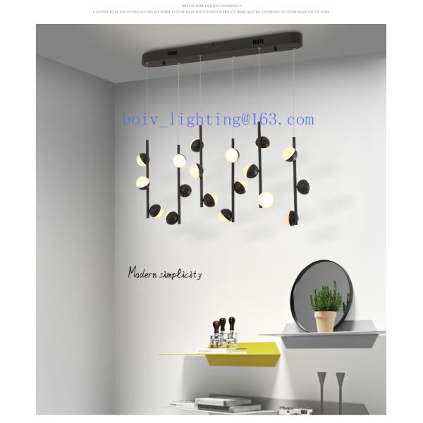 Acrylic Iron LED Pendant  Lightings Ball Shape 800*100*1500MM 36w