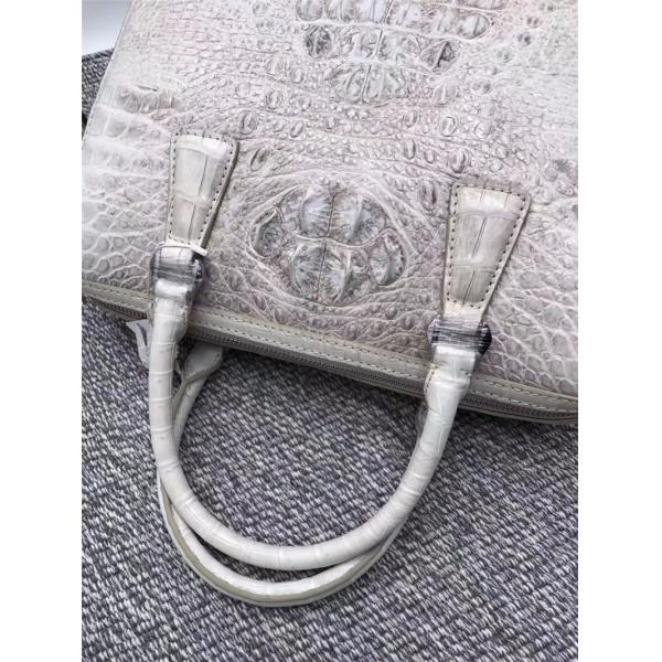 Genuine Real Alligator Skin Women Boston Purse Lady Handbag Exotic Authentic Crocodile Leather Female Cross Shoulder Bag