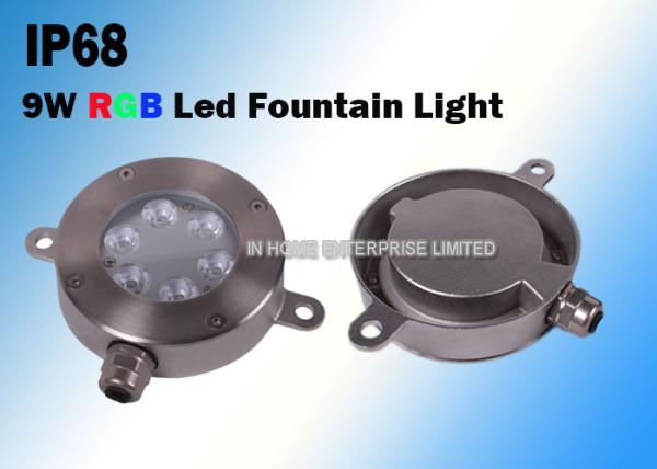 SS 316 3W RGB Underwater Led Pond Lights Super Bright For Swimming Pool