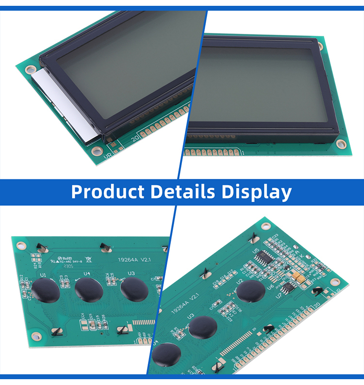 Grey Film Stable Supply Of Graphic LCD Screen 19264A Display Module LCD Display Screen