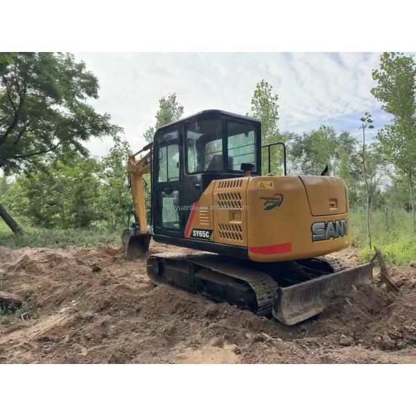 Excavateur d'occasion Sany Sy65c à faible rendement avec une excellente performance et une couleur originale