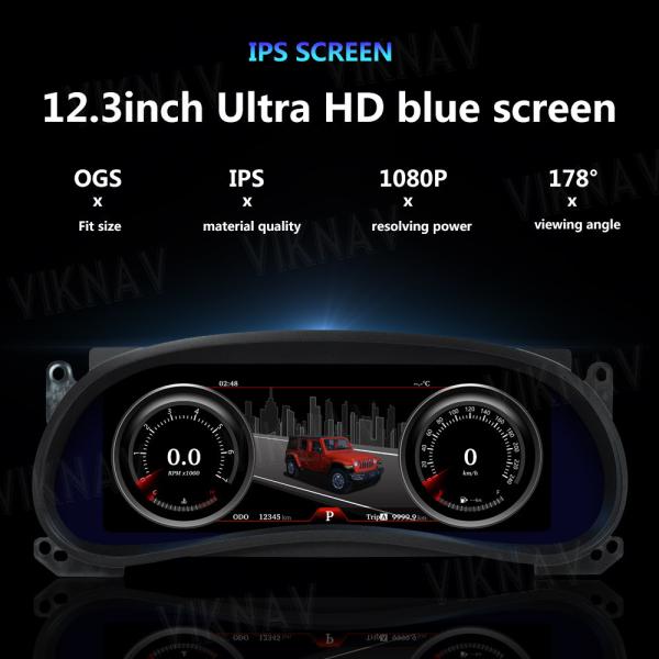 Digital Cluster Linux Screen Car Dashboard For Jeep Wrangler 2011-2017