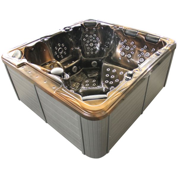 7803s High Jet Count Family Hydro Massage Hot Tub Square Freestanding Acrylic Outdoor Spa Tub