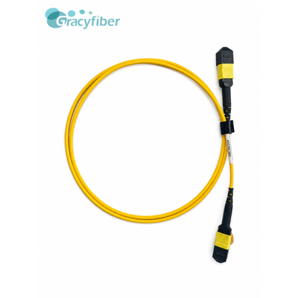 Polarization Maintaining PM MPO Fiber Optic Patch Cord Low Insertion Loss High Return Loss