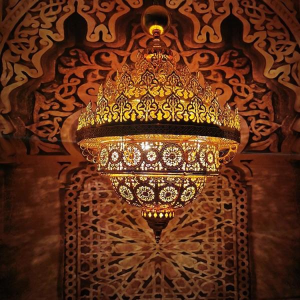 Unique Pierced Metal Hollow Carved Burning Fire Flame Shadow Flame Droplight(WH-DC-68)