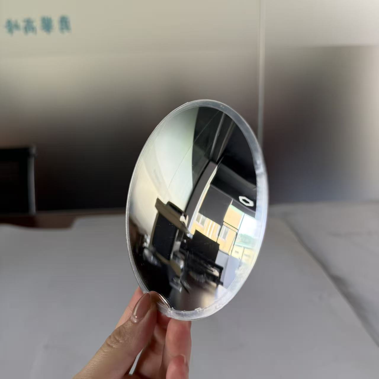 7.5cm Acrylic Convex Mirror PMMA Convex Mirror Lens Wide Angle Portable Travel Custom