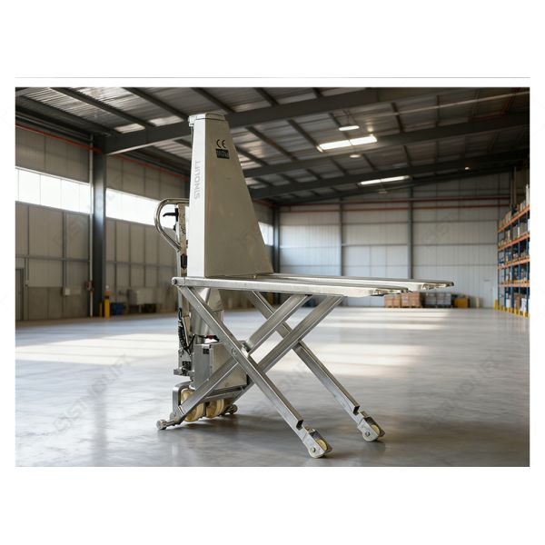 SINOLIFT EHLT15S-I Stainless Steel High Lift Hydraulic Pallet Truck | 304 Stainless Steel | 800mm Max Lift | Electric & Manual Mode | For Food, Chemical, Medical Industries