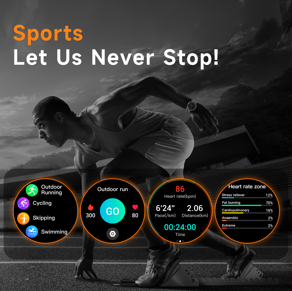 Smart Watch 2026 MK100 GPS 44-49mm TFT HD Screen Ultra High Precision Outdoor IP68 Fitness Tracker Multisport Tracker for Men