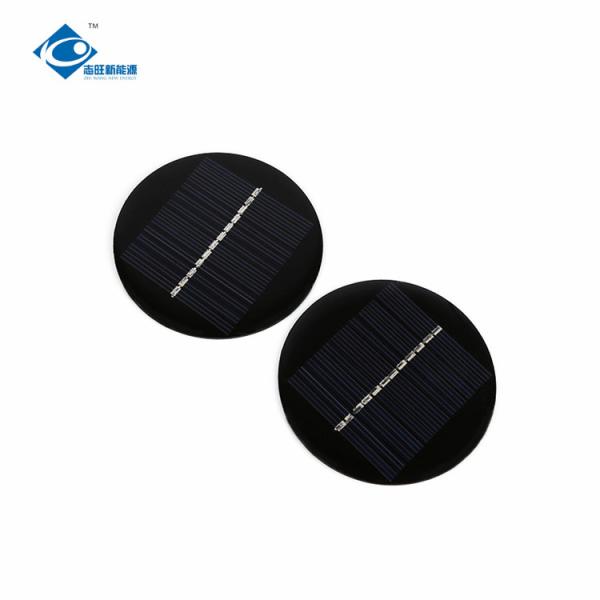 0.4 Watt transparent thin film solar panel ZW-R75 Round Shaped Φ75X2.5mm Mini Solar Panels 6V